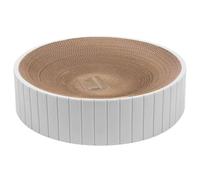 Bloc-Notes Rond pour Chat Griffoir en Carton Ondulé Durable Lit Confortable pour Chatons Et Adultes Protège Meubles, Accessoire De Jeu Et Repos, Disponible Blanc, Rose, Bleu, Animaux