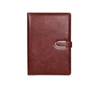 Bloc-notes simple d'affaire épais pour réunion personnelle exquise -B5 Marron