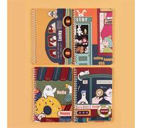 Bloc-Notes Spirale A5, 1 Pièce, Couverture Rigide, Mignon Ours Lapin Bobine Carnet De Notes, Fournitures De Papeterie Scolaires Créatives