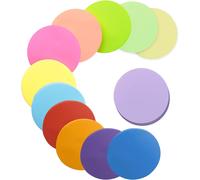 Bloc-Notes Super Adhésives - 600 Feuilles, 60 X 60 Mm, 12 Couleurs, Rond, Pour Bureau, Maison, École, Réfrigérateur