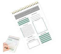 Bloc-notes « Things To Do » - Planificateur non daté - Planificateur de notes - Planificateur quotidien pour homme et femme - Pour planifier des objectifs