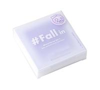Bloc-notes translucide, bloc-notes de poche, 7x7cm, Purple | Papier adhésif pour écrire un journal, fournitures scolaires et de bureau