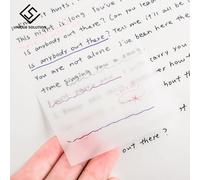 Bloc-Notes Transparent Pet Étanche, 100 Feuilles/Ensemble, Papier Collant Quotidien Pour Le Faire, Fournitures Scolaires Et De Bureau