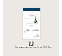 Bloc-Notes Vintage Pouvant Être Arraché 50 Pièces, Étiquettes Kawaii En Papier Spécial, Décoration Esthétique, Fournitures De Scrapbooking Coréens