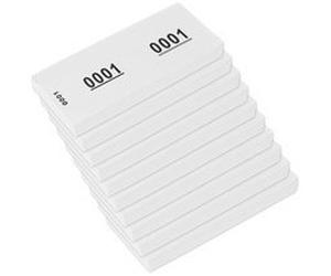 Bloc numéroté 1-1000, 105 x 42 mm, vert