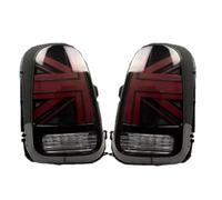 Bloc optique arrière Compatible Avec BMW Pour Mini Pour Cooper Pour Countryman Pour F60 Luces Traseras 2017-2022 Freno Trasero Marcha Atrás Secuencial Intermitentes Luces Traseras(Black red)