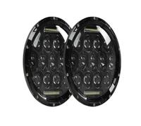 Bloc Optique Avant Phare LED Universel 7 Pouces Connecteur H4 Blanc DRL Feux Croisement Et Route Clignotant Phare Principal Avant(2pcs)