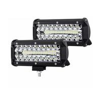 Bloc Optique Lumineuse LED Voiture Projecteur Tout-terrain 4x4 Phare Antibrouillard 12V 24V 3 Rangées Camion Ferme Tracteur Bateau SUV ATV Barre/travail Feu Circulation Diurne(2pcs 7inch120W)