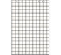 Bloc Paperboard, 20 Feuilles, À Carreaux / En Blanc