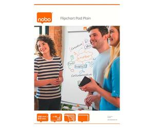 Bloc paperboard 40 feuilles blanches unies Nobo 58 x 81 cm