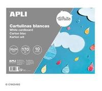 APLI Bloc de papier cartonné 14484 – 10 feuilles Blanc 32 x 24 cm