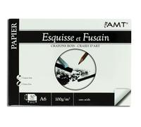 Bloc Papier DE 50 Feuilles 21x29.7cm 100g/m2 Esquisse ET Fusain Dessin Art CREATIF Peinture Crayon Bois CRAIES D Art Crayon Papier