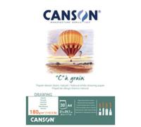 Canson-Infinity Bloc de papier 'C' à Grain A3 224 g/m² 30 feuilles Blanc naturel