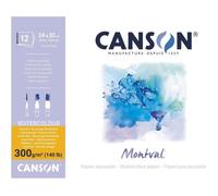 Bloc papier dessin - CANSON - Montval - 240 x 320 mm - 300 g/m2 - 12 feuilles