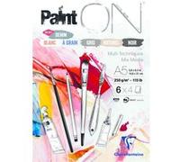 Clairefontaine Bloc papier dessin multi-techniques Paint'On Denim A5 24 f. 250 g Multicolore