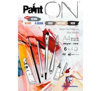 Bloc papier multi-techniques Clairefontaine Paint'On Denim A4 24 feuilles 250 g Modèle aléatoire Multicolore G