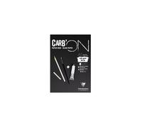 Clairefontaine Bloc papier Carb'On A5 20 feuilles 120 g grain fin noir