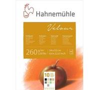 Hahnemühle FineArt - Bloc de papier pastel Velours 260 g/m² 24x32 cm couleurs assorties 10 feuilles