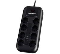 CyberPower P0820SUF0-DE protection surtension Noir 8 sortie(s) CA 200 - 250 V 1,8 m