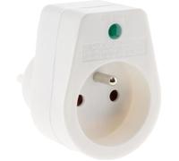 Bloc parafoudre ZENITECH 1 prise simple - sécurité enfant - IP 44