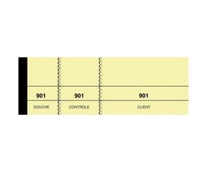 Bloc passe-partout, 50 x 150 mm, tombola, jaune canari