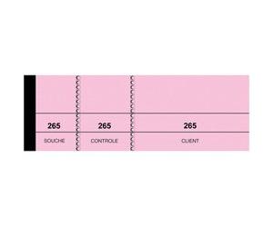 Bloc passe-partout, rose, 50 x 150 mm, pour tombola