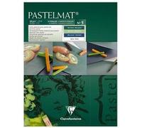 Clairefontaine Bloc Pastelmat n°5 – Retient la poudre, gommable, résistant à l'eau – 12F 18x24 cm