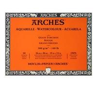 Arches Bloc aquarelle 26x36 – 20 feuilles – 300 g/m² – grain torchon – collé 4 côtés