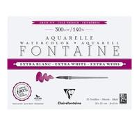 Bloc - Peinture aquarelle - Grain fin - 20x15cm - 300g - Clairefontaine - Fontaine