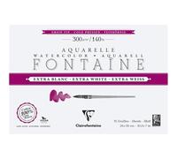 Bloc - Peinture aquarelle - Grain fin - 26x18cm - 300g - Clairefontaine - Fontai