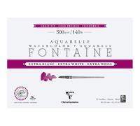 Bloc - Peinture aquarelle - Grain fin - 26x36cm - 300g - Clairefontaine - Fontai