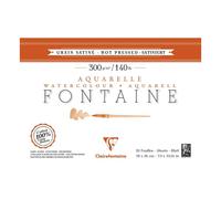 Bloc - Peinture aquarelle - Grain satiné - 26x18cm - 300g - Clairefontaine - Fon
