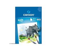 Canson-Infinity Bloc Peinture Kids A4 20 feuilles 200 g/m² grain léger blanc