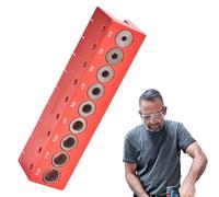 Bloc Perceur Portatif | Gabarit de Perçage Métallique 45 Degrés pour Bois | Localisateur de Gabarit à Bloc Modèle pour le Perçage | pour les Passionnés de DIY et les Professionnels du