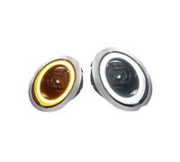 Bloc phare avant Pour BMW Pour Mini Pour Cooper R50 R52 R53 2001-2007 Ensemble Phare LED 2 Pièces Lumière Avant Mise À Niveau DRL Ambre Phares Avants Ensemble(For Xenon,2PCS Chrome)