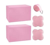 Bloc Pilates - avec Coussinets en Mousse Douce et Légère pour Pilates | Accessoires de Stretching et Entraînement Yoga - pour Voyage Fitness Gym Danse Exercice