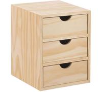 bloc Plaqués de tiroir en pin massif unité 3x1 monté.