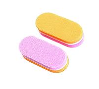Bloc polissoir pour ongles, Mini bloc de limes à ongles en éponge, grain 100/180, multicolore, paquet 10/20/40 pièces(Orange-40pcs)