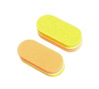 Bloc polissoir pour ongles, Mini bloc de limes à ongles en éponge, grain 100/180, multicolore, paquet 10/20/40 pièces(Yellow-40pcs)