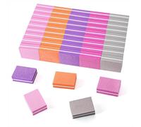 Bloc Polissoirs à Ongles 5 Couleurs Mini Blocs Tampon à Poncer Ongles Lime de Polissage Professionnelle pour les Salons de Manucure le Diy Nail Art à la Maison 50 Pièces