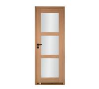 Bloc porte 3 Vitrages URSA bois chêne européen 2040 x 830 Droite