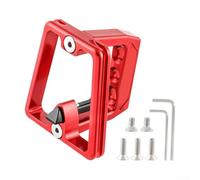 Bloc porte-bagages avant pour vélo Brompton - Adaptateur de cadre en alliage d'aluminium avec 3 trous et 2 trous de fixation pour une installation sécurisée du porte-bagages (rouge)