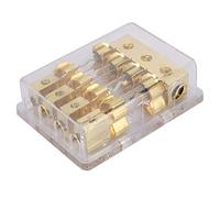 Bloc Porte-Fusibles à Lame 1/4" 12V 60A pour Installation Audio Automobile et Circuit Électrique