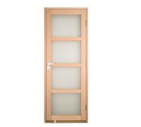 Bloc porte NOVA2 4 Vitrages bois hêtre 2040 x 730 droite
