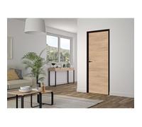 Bloc Porte - OPTIMUM - Revêtement Spécial RIO HUI NOI - H 204 x 83 x 4 cm, Serrure magnétique, Installation facile