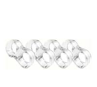 Bloc Porte Pare-chocs de poignée porte Transparent, Anti-Collision, Protection murale, tampons couverture, butées sans poinçon for la maison, 12 à 2 pièces(Clear-(Style B),4PCS)