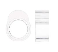 Bloc Porte Protecteur de poignée porte Transparent, Anti-Collision, pare-chocs, bouchon d'essentiels ménagers, mur d'amélioration l'habitat(Single Ring,4PCS)