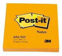 Bloc Post-It 100f 76x76mm Orange - Lot 6