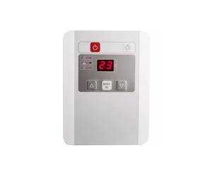 Bloc pour contrôler des éléments infrarouges jusqu'à 3 kW, comprend un capteur de pièce et un câble de raccordement.