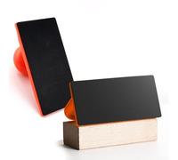 Bloc poussoir de travail du bois pour scie à table et rabot - Outil de sécurité ABS avec poignée ergonomique, texturé antidérapant, visibilité améliorée en orange/rouge/jaune (rouge)